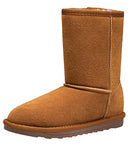Vepose Women's Boots Suede Snow Booties Warm Ankle Booties CJY987 Brown 11 - Brand New