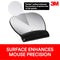 3M PRECISE MOUSE PAD WITH GEL WRIST REST, SOOTHING GEL COMFORT MW310LE - BLACK - Like New