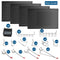 LUGO 24"X16" METAL PEGBOARD WALL ORGANIZER, 128 PC, PG-2416-SET-BLK - BLACK - Like New
