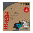 WypAll PowerClean X80 Heavy Duty Cloths 5 Boxes x 76 Towels 41048 White - Brand New