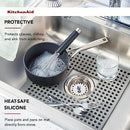 KITCHENAID SILICONE SINK MAT 11.6"L X 13.4"W KE877OHasa - GRAY - Brand New