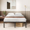 ZINUS VAN 16" METAL PLATFORM BED, NO BOX SPRING, BLACK, QUEEN - Like New