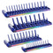 WORKPRO Socket Organizer Set, 4PC, 1/4", 3/8", 1/2" Drive W004741A - BLUE - Like New