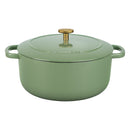 BALLARINI BELLAMONTE CAST IRON DUTCH OVEN 4.25-QT, SERVES 3-4 - SAGGIO GREEN - Like New