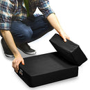 Weebo Pets Smooth Steps Folding Leather Pet Stairs (Black) - Brand New