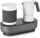 SEVEN&ME ESPRESSO MACHINE WITH MILK FROTHER MAKE LATTE CM161 - White - Like New