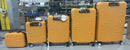 LYS PARIS 5 PIECE SUITCASE SET - 75CM/65CM/55CM/45CM/35CM VANITY - ORANGE - Like New