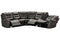 Ashley Wasson Collection 6-Piece Power Reclining Sectional Sofa 73108-S6 - Gray Like New