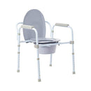McKesson Folding Bariatric Commode Chair with 7.5 qt 1 Count - Brand New