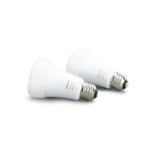 PHILIPS HUE WHITE AMBIANCE A19 2-PACK Dim LED3-Bulbs, Hue Hub Required - WHITE - Like New