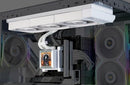 LIAN LI 360 AIO, PRE-INSTALLED 3 X 28MM FAN, SIDE-MOUNTED, HSLCD36SW - WHITE - Like New