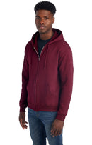 GENERIC NORTH POLE AND MORE, UNISEX FLEECE FULL-ZIP HOODIE - SIZE: 3XL - MAROON - Brand New