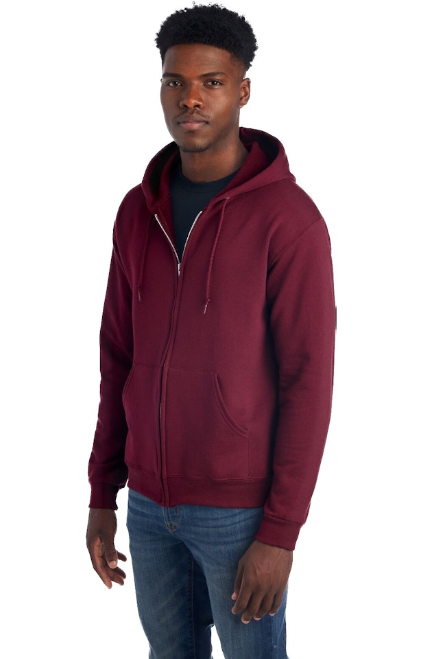 GENERIC NORTH POLE AND MORE, UNISEX FLEECE FULL-ZIP HOODIE - SIZE: 3XL - MAROON - Brand New