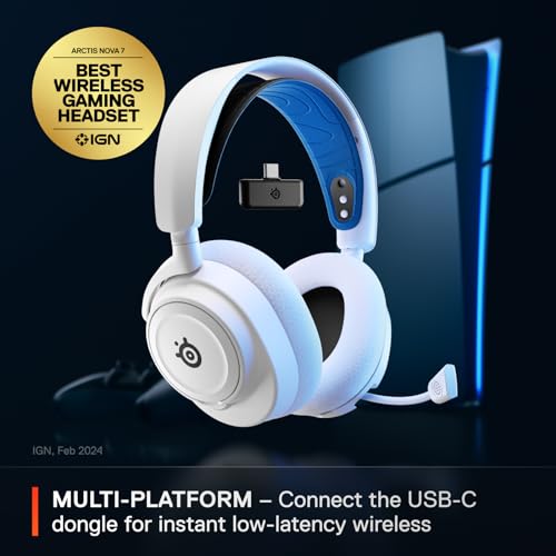 SteelSeries Arctis Nova 7p Wireless Gaming Headset Neodymium Magnetic Drivers - Brand New