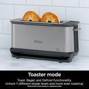 Ninja Foodi 2-IN-1 Compact Toaster Oven ST101 - Stainless Steel Like New