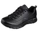 Skechers women's sure track trickel slip resistant shoe BLACK SIZE 8.5 - Like New