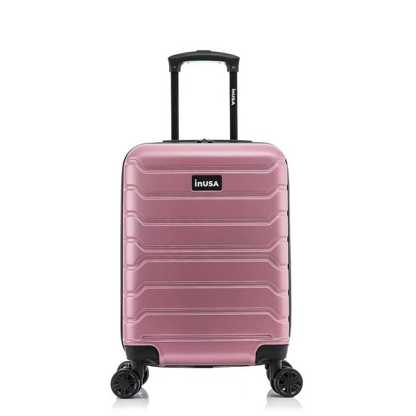 INUSA TREND LIGHTWEIGHT HARDSIDE CARRY ON SPINNER SUITCASE - ROSE GOLD - Like New