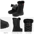 DREAM PAIRS Goose Black Faux Fur Knee High Winter Snow Boots Size 12 M - Like New