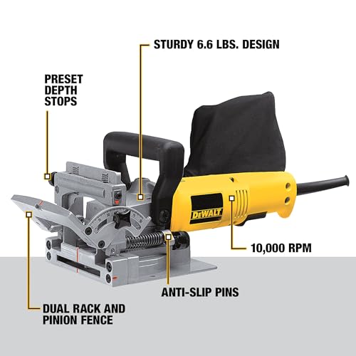DEWALT Bisquit Joiner 6.5 Amp 10,000 RPM DW682K - Yellow/Black - Like New