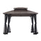 Sunjoy Hardtop Gazebo 10x12ft. Outdoor Steel Frame with Ceiling - Scratch & Dent