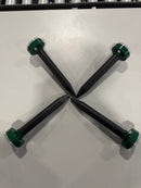 KITTMIP SOLAR MOLE REPELLENT ULTRASONIC MOLE REPELLENT, (4PACK) - BLACK/GREEN - Like New