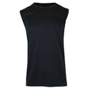 GALAXY BY HARVIC MEN'S MOISTURE WICKING SHORT SLEEVE MUSCLE TEE BLACK XL - BLACK - Brand New