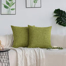 ZLWX LIFE Set of 4 Green Throw Pillow Covers Neutral Textured - Like New