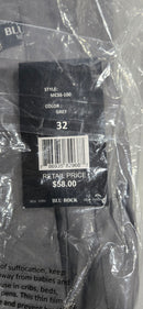 BLU ROCK MEN'S COTTON FLEX-STRETCH CARGO SHORTS - SIZE: MEN 32 - GRAY - Like New