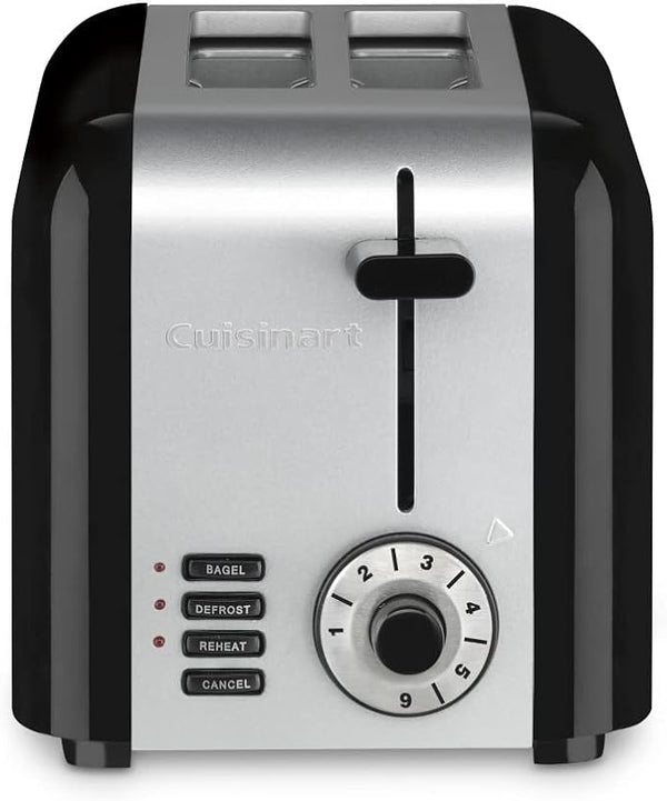 CUISINART CPT-320 2-Slice Compact Stainless Steel Toaster - BLACK Like New