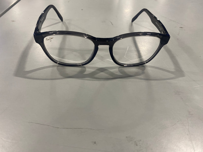 MAUI JIM MJO2125-11 TRANSLUCENT BLACK EYEGLASSES FRAMES 53-19 145 ITALY - BLACK - Like New