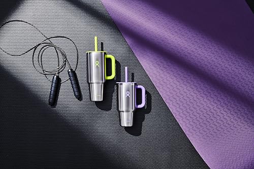 HYDRO FLASK 40 OZ ALL AROUND TUMBLER STRAW LID BOTANICAL BLISS AGAVE - LIME - Like New