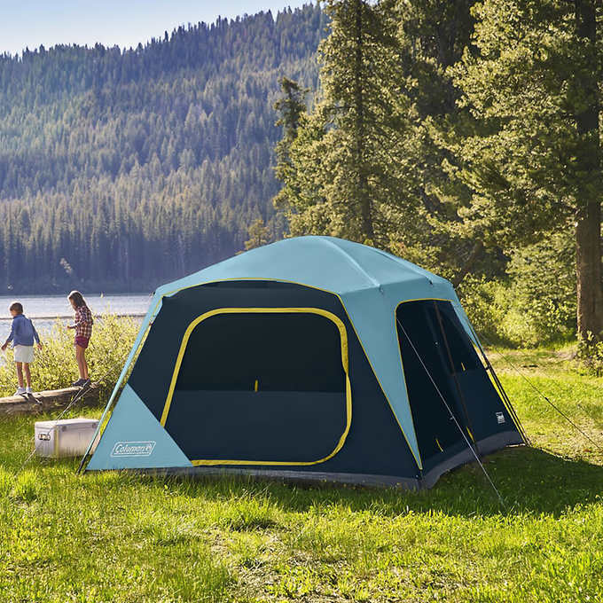 Coleman Skylodge 10-person Tent with LED Lighting 2162363 - Blue/Black Like New