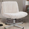 BRICK ATTIC CRISS CROSS CHAIR ARMLESS OFFICE CHAIR FOR HOME & BEDROOM - BEIGE - Like New