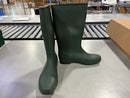 GENERIC RUBBER RAIN BOOTS - SIZE: WOMEN 9 - GREEN - Like New