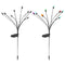 GUSTAVE 8LED SOLAR FIREFLY OUTDOOR WATERPROOF STAKE LIGHTS GARDEN DECORATIVE 4PK - Like New