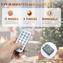 YITAHOME 7.5FT PRE-LIT GREEN ARTIFICIAL HINGED CHRISTMAS TREE REMOTE GREEN - Like New