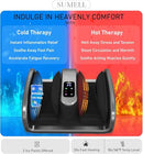 SUMELL FOOT MASSAGER WITH HEAT & ICE THERAPY SHIATSU FOOT MUFFS - WHITE - Like New