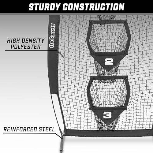 GOSPORTS 8 X 4 FT FOOTBALL THROWING TARGET NET FB-NET-8X4 - BLACK - Like New