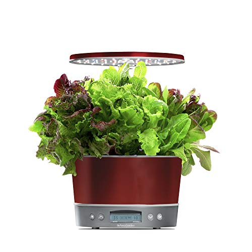 AEROGARDEN HARVEST ELITE 360, WITH GOURMET HERBS SEED KIT - RED - Like New