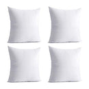 Calibrate Timing 4 Packs 18 x 18 Pillow Inserts, Hypoallergenic 18 square Pillow - Brand New