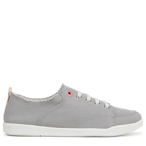 Vionic Pismo Lace-Up Shoes Light Gray Canvas Size 7 - Like New