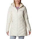 Puffy Columbia Women's Heavenly Long Hooded Jacket Chalk Size L - Brand New