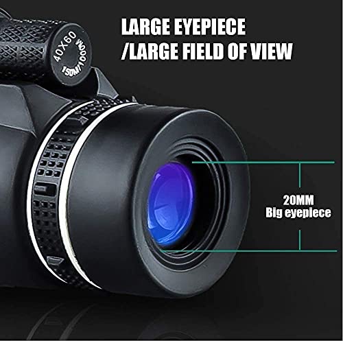 TSMBIKE SUPER BINOCULARS MONOCULAR TELESCOPE 40TIMES,60 HIGH POWER - BLACK - Like New