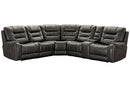 Ashley Wasson Collection 6-Piece Power Reclining Sectional Sofa 73108-S6 - Gray New