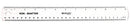 WESTCOTT ENGLISH AND METRIC SHATTERPROOF RULER, 12" - CLEAR - Brand New