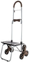 DBEST PRODUCTS STAIR CLIMBER BIGGER TROLLEY DOLLY MM HANDTRUCK GARDEN - BROWN - Like New