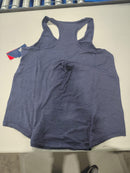 REEBOK WOMEN VITAL MARLED TANK TOP SIZE: WOMEN L - MARITIME BLUE HEATHER - Brand New