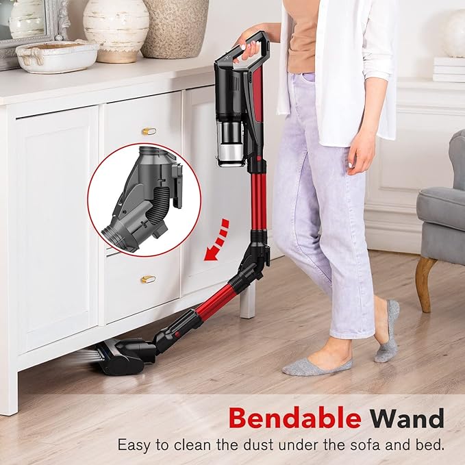 Whall Cordless 25kPa Suction 4in1 Foldable Cordless Stick - Scratch & Dent