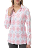 WOMEN'S TENNIS GOLF SHIRT LONG SLEEVED TOP SPORT ACTIVEWEAR V-NECK LARGE - Like New