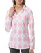 WOMEN'S TENNIS GOLF SHIRT LONG SLEEVED TOP SPORT ACTIVEWEAR V-NECK LARGE - Like New